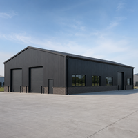 Entrepôt en structure acier sur mesure conforme à la norme EN 1090, atelier métallique préfabriqué durable, garage, hangar, bâtiment industriel