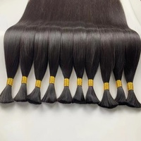 Rambut Manusia Mentah Vietnam Asli Tanpa Proses Grosir untuk Ekstensi Rambut Brasil Vendor