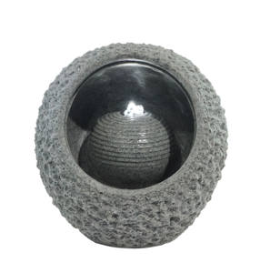 2 niveaux d'eau fleurs angle champignon debout sur bois jardin japonais <span class=keywords><strong>fontaine</strong></span> d'eau - Product Image 2