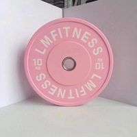 Prix d'usine – Ensemble d'haltères de fitness Macaron naturel inodore, plaques de musculation en fonte colorée recouvertes de caoutchouc