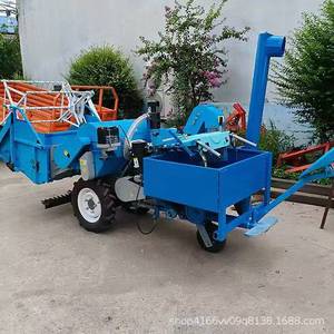 Moissonneuse-batteuse automatique pour riz 15 CV à transmission par engrenages, couleur bleue, pour la récolte des rizières en eau profonde - Product Image 4