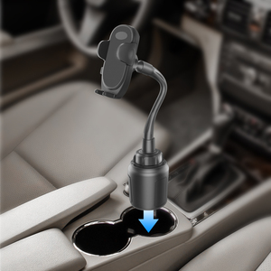 Expansor de portavasos para coche con cuello de ganso con soporte para teléfono Doblado de montaje universal para todos los vehículos y teléfonos inteligentes - Product Image 6