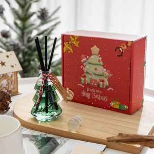 Christmas Tree Glass Reed <b>Diffuser</b> Home Hotel Aroma Decor Long Lasting Air Freshener For Bedroom - Product Image 6