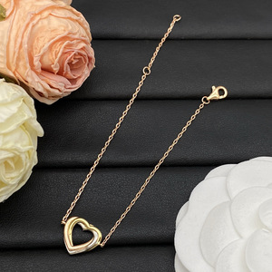 Bracelet cœur à trois anneaux tricolore de style <span class=keywords><strong>Cartier</strong></span> pour femmes, bracelet de luxe haut de gamme - Product Image 3