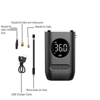 Mini pompe électrique portable pour vélo, matelas à air, haute pression, moto, batterie Li-ion rechargeable, 1 pièce
