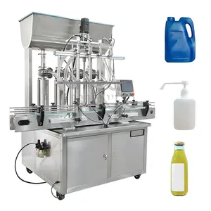 Profesyonel tedarikçi dolum makinesi s 5000Ml/suyu dolum makinesi küçük iş için/dolum makinesi 4 kafa