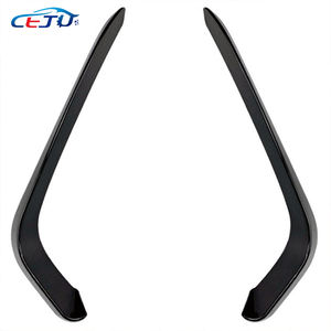 Marcos de luz antiniebla delantera ABS negro brillante, cubierta embellecedora, pegatina de carreras, rejilla para Volkswagen VW Passat B8 2016 2017 2018 <span class=keywords><strong>2019</strong></span> - Product Image 4