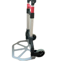 Chariot pliable à quatre roues en aluminium industriel portable Fellco, chariot à plateforme, garantie d'un an pour les marchandises, les légumes, les bagages