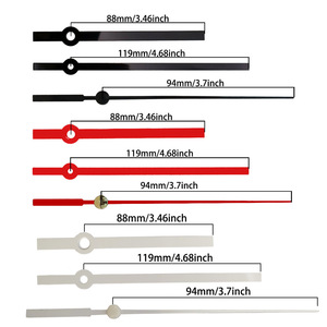 Aiguilles d'horloge modernes droites Sangtai 5168s silencieuses pour mouvement d'horloge, pièces détachées, blanc, rouge, noir, or - Product Image 5