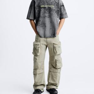 Camisetas de Punto Estampadas Personalizadas al por Mayor para Hombre, Talla Grande, Diseño en Blanco de Alta Calidad, Transpirables y Ecológicas - Product Image 4