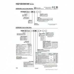 Kit de connecteur de collecteur pneumatique SMC VV3QZ12-16C pièces pneumatiques - Product Image 1