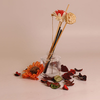 Unique Design Home Decor Perfume Bottle Luxury Custom Clear Reed Diffuser Bottle With Rattan Sticks