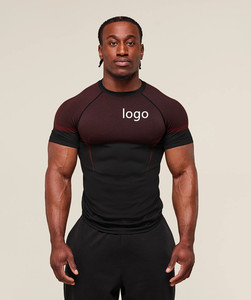 Vêtements de sport personnalisables, légers, à séchage rapide, pour la gym et la course à pied, t-shirt au design personnalisé - Product Image 1
