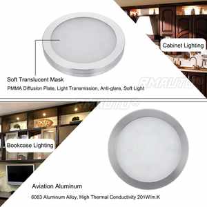 2/4/6/8PCS 12V LED Lumière de plafond ronde pour voiture, éclairage intérieur pour VW T4 T5 Camper Van Caravan Motorhome Boat RV Van - Product Image 3