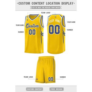 Conjunto de Camiseta y Pantalones Cortos de Baloncesto Personalizados con Nombre y Número, Cuello en V, Transpirable, Unisex, Adulto, 320g, Sublimado - Product Image 3