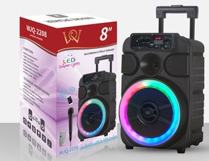 <span class=keywords><strong>Enceinte</strong></span> trolley 8 pouces 12 pouces avec batterie rechargeable intégrée et un microphone - Product Image 6
