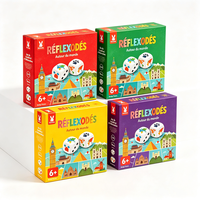 Boîte de jeu de société personnalisée imprimée en offset de qualité supérieure, production en 72h, emballage rigide portable, recyclable et étanche
