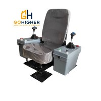 Chaise de cabine pour tour de grue, chaise d'opérateur avec joystick, siège de grue