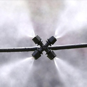 Vườn Đen Nhựa Cross Atomized Vòi Phun 6 Mét Giao Diện Sương Mù Nhà Kính Nông Nghiệp Thủy Lợi Công Cụ Và Thiết Bị Phun Sương - Product Image 3