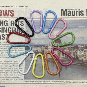 Colorful D-Shaped Aluminum Alloy Carabiner <b>Spring</b> <b>Gate</b> Outdoor Hanging And Securing Hook <b>For</b> Backpacks And Gear - Product Image 4