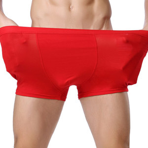 Los hombres viejos plus tamaño hombres semana <span class=keywords><strong>Boxer</strong></span> Color sólido ropa interior para hombres gordos - Product Image 1