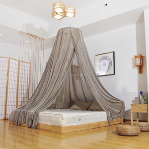 Wellness Pod <span class=keywords><strong>Moustiquaire</strong></span>-Auvent de lit rond <span class=keywords><strong>avec</strong></span> doublure en fibre d'argent, votre retraite quotidienne contre les CEM, la 5G et la pollution électronique - Product Image 2