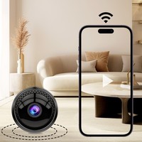 Caméra Wi-Fi HD Gahoda pour usage domestique exclusif, montage magnétique Plug and Play, modèle W12, matériau ABS, connexion directe au point d'accès