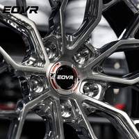 Rines EVOR de Fibra de Carbono Forjada 5x130 5x114.3 de 16 a 26 Pulgadas, Rueda de Aleación Cóncava Profunda para Autos Deportivos de Lujo Urus