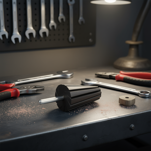 Support conique en caoutchouc pour tampons de polissage de tiges de 6 mm, 14/20x63 mm - Product Image 3