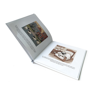 Fábrica de papel personalizado de tapa dura niños animales lindos Tapa dura cómic niños tablero libro de cuentos servicios de impresión - Product Image 4
