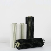 Brosse de nettoyage de panneaux solaires rotative à double tête alimentée par l'eau avec perche télescopique 3,5M 5,5M 7,5M