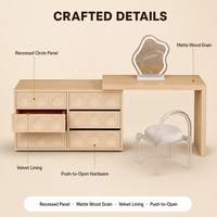 Meuble de rangement intégré moderne en contreplaqué pour chambre et salon avec 5+ tiroirs et compartiments, écologique et grande capacité de rangement