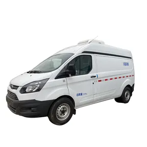 Dondurma dondurucu kamyon Mini FOR-D 4X2 2 ton soğutmalı soğutma Van kutusu dizel dondurma dondurucu kamyon