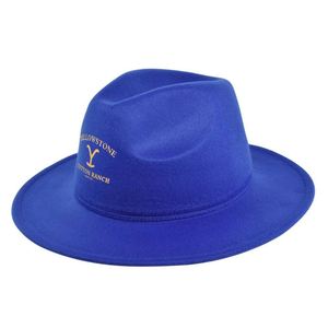 Sombrero Fedora de Ala Ancha con Logotipo Personalizado, Impresión en Serigrafía Ecológica sobre Fieltro de Lana, para Mujer, Nueva Llegada, Moda, Venta al Por Mayor - Product Image 4