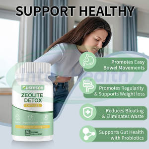 كبسولات زيوليت طبيعية من أوسريسون، 500 ملغ، 120 كبسولة، مكمل غذائي لتنظيف الكبد والجهاز الهضمي، كبسولات كلينوبتيلوليت زيوليت للتنظيف - Product Image 3