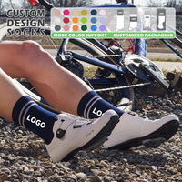 Chaussettes de cyclisme personnalisées avec logo OEM, chaussettes de sport pour hommes, chaussettes de course unisexes, chaussettes de basket-ball athlétiques personnalisées
