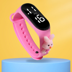 Reloj Infantil Creativo con Diseño de Personajes de Dibujos Animados como <span class=keywords><strong>Spiderman</strong></span>, Cerdito y Conejito, Reloj Deportivo para Estudiantes, Resistente al Agua, con Pantalla Táctil LED Digital - Product Image 1