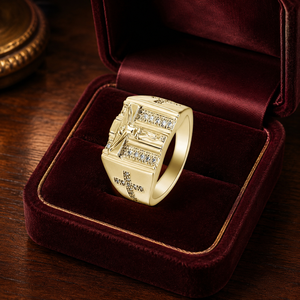 Bague Pavé Style Cour Vintage pour Hommes et Femmes – Bijou de Doigt Élégant et Tendance - Product Image 6