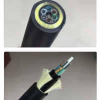 Kabel Serat Optik ADSS MultiMode SM Fibra 4 8 12 24 48 Core untuk Luar Ruangan, Kabel Serat Optik ASU Micro ADSS Udara, Jaringan IP FTTH