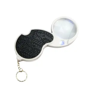 4X 20X Portable Folding Magnifying Glass with LED light