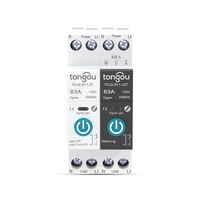 API TONGOU 1P+N 18mm Rail DIN Interrupteur intelligent sans fil pour la maison avec mesure, compatible Zigbee, application TUYA, disjoncteurs intelligents Smart Life