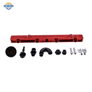 Kit de rail d'injection haute performance en aluminium pour Honda K Series <span class=keywords><strong>K20</strong></span> K24 RSX <span class=keywords><strong>Civic</strong></span> Si Integra <span class=keywords><strong>EP3</strong></span> avec jauge, rail d'injection robuste - Product Image 3