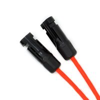 Câbles d'extension solaires en cuivre PVC DC 1500V de type Y 2,5 mm/4 mm/6 mm/10 mm avec connecteurs mâle/femelle pour station d'énergie solaire - Marque JieXun