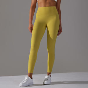 Sbart Pantalones de yoga para mujer Sin línea vergonzosa Cintura alta Absorbente de sudor Deportes Fitness Ropa de yoga - Product Image 6