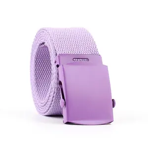 Ceinture en tissu de coton pour femmes, vente en gros, impression de lettres et de logos