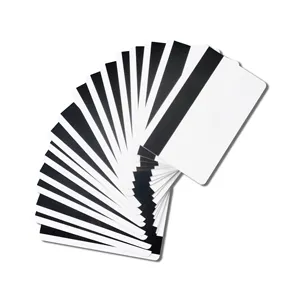 अनुकूलित क्र80 क्र50 प्लास्टिक pvc मुद्रण योग्य रिक्त चुंबकीय पट्टी स्मार्ट कार्ड