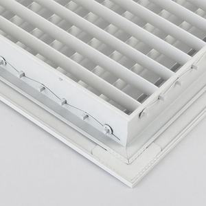 <span class=keywords><strong>Grille</strong></span> <span class=keywords><strong>murale</strong></span> décorative en aluminium à lames réglables à double déviation, registre mural, grilles d'air d'alimentation pour CVC avec registre - Product Image 4