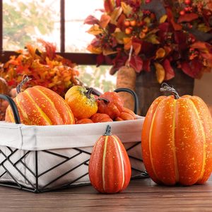 <strong>Large</strong> and Small Outdoor Artificial Foam <strong>Pumpkins</strong> for Halloween Thanksgiving Christmas Easter Graduation Decorations - Product Image 5