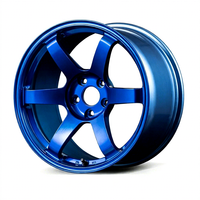 Nouvelles jantes de course en alliage d'aluminium forgé TE37 SAGA S-plus Style 17/18/19 pouces 5x100 5x114.3 légères concaves finition noire JDM