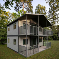 Casa Contenedor Prefabricada de Lujo, Expandible, Lista para Habitar, 5 Dormitorios, Precio de Casa Prefabricada, Casa Modular